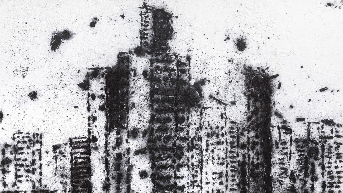 Philippe Cognée, Sans titre (détail), 2024. Avec l'aimable autorisation de Templon