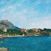 Eugène Boudin, Beaulieu. La bahía de Fourmis, Óleo sobre lienzo.  54,9 x 90,2 cm  © The Metropolitan Museum of Art, New York. Bequest of Jacob Ruppert, 1939 