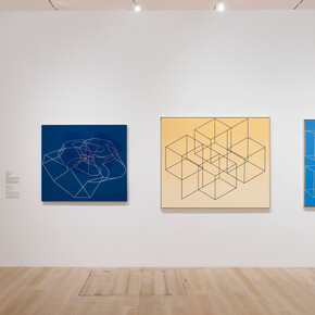 Miriam Schapiro, 1967–1972, vista de exhibición. Cortesía del Instituto de Arte Contemporáneo de Miami