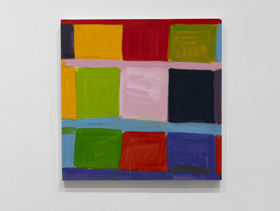 Stanley Whitney, How high the moon, exhibition view. Courtesy of Institute of Contemporary Art, Boston
