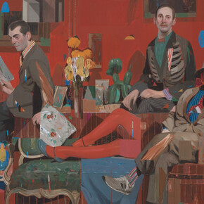 Aryz, Los galeristas (detalle), 2023-2025. Cortesía de la Galeria Senda