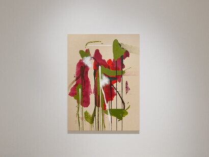 Elizabeth Neel, In the guts of the living, exhibition view. Courtesy of Jack Shainman Gallery