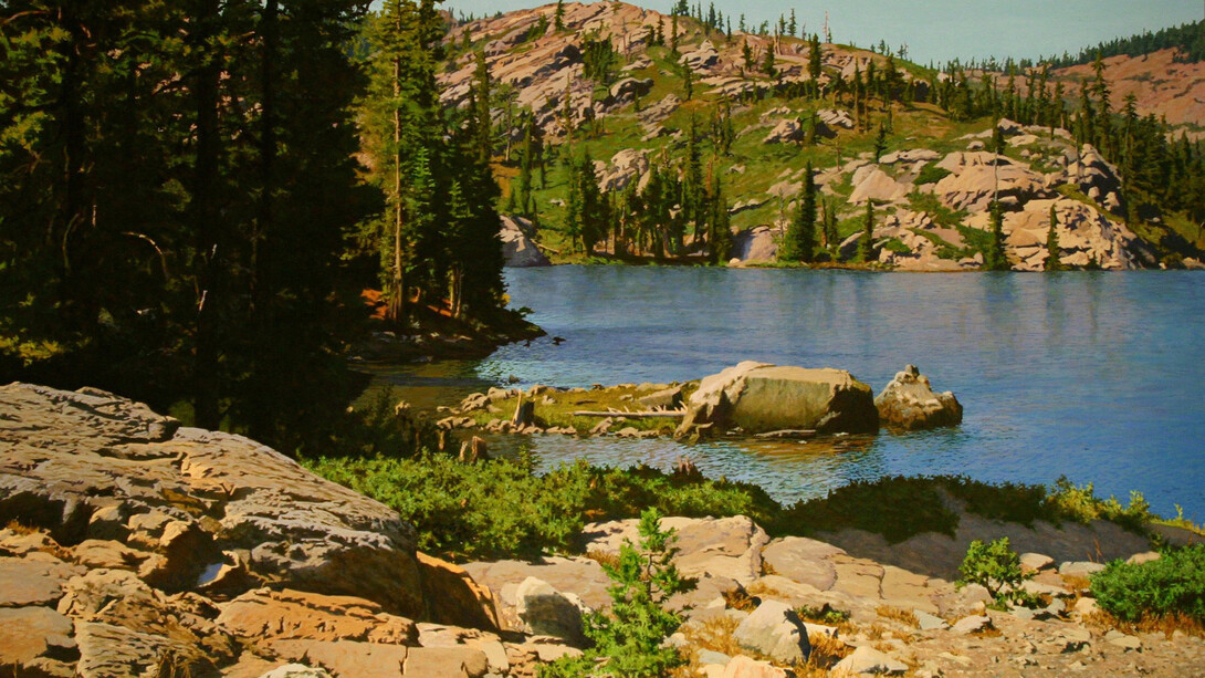 Peter Loftus, Salmon lake (detail), 2006. Courtesy of Andra Norris Gallery 