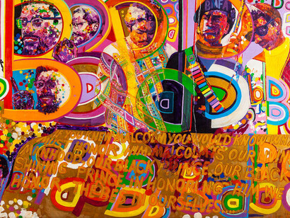Wadsworth Jarrell, Homage to a giant (detail), 1970. Courtesy of Jenkins Johnson Gallery