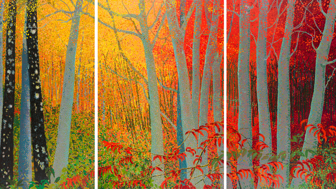 Joseph DiGiorgio, Untitled #84-7 (triptych) (detail), 1984. Courtesy of LewAllen Galleries