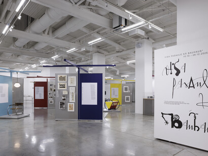 Vrious artists, The whole world a Bauhaus, exhibition view. Courtesy of Art Museum Zuzeum