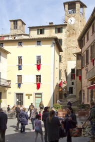 Piazza Fortebraccio, Montone PG, Umbria, Italy
