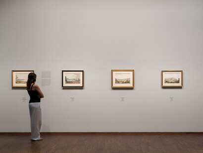 Various artists, Travels. Artists on the move, exhibition view. Courtesy of Albertina Museum