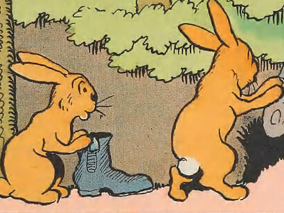 Lo trágico, es que la ilustración y su universalismo no fueron derrotados por la derecha, sino por causas internas. Benjamin Rabier (1864–1939) ilustrador del libro "Los animales en libertad", 1890, Francia