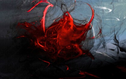 Fotografía de sangre de la fase menstrual del ciclo mensual de una mujer