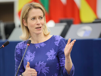 Kaja Kallas, High Representative for Foreign Affairs and Security Policy and Vice-President of the European Commission, at the European Parliament Plenary session - Common Foreign and Security Policy (CFSP) and Common Security and Defence Policy