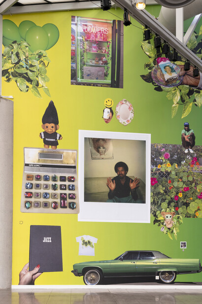 Sadie Barnette, How to fly, exhibition view. Courtesy of CAAM