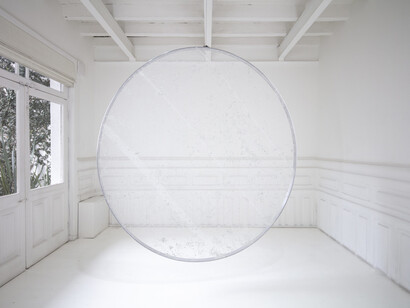 Tania Pérez Córdova, El aire, hoy, vista de exhibición. Cortesía de Travesía Cuatro