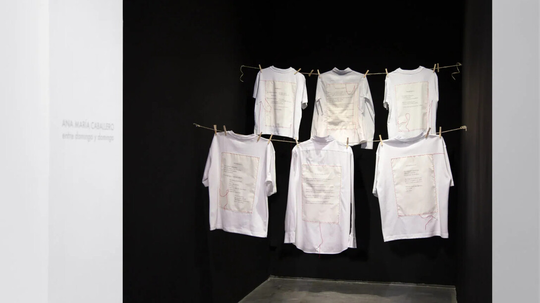 Ana María Caballero, Entre domingo y domingo (From sunday to sunday), exhibition view. Courtesy of Max Estrella