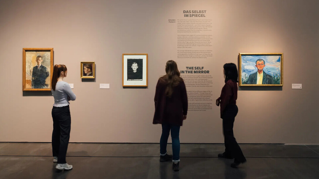 Paula Modersohn-Becker und Edvard Munch, Die großen fragen des lebens, ausstellungsansicht. Mit freundlicher genehmigung des Albertinums