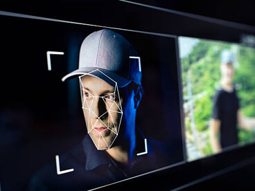 Deepfake and AI video editing technology showing a person’s face in an editor, representing a machine learning concept