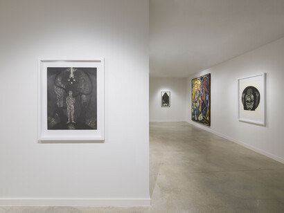 Belkis Ayón and Carlos Alfonzo, Odyssey, exhibition view. Courtesy of Museum of Art and Design