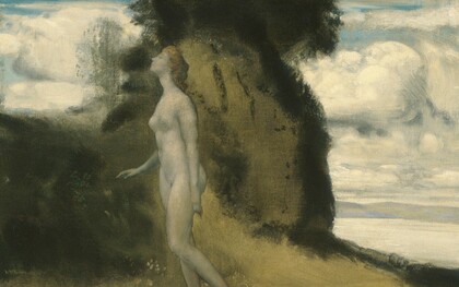 "Una medida de los sueños", óleo sobre lienzo, Arthur B. Davies, 1908