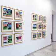 José Manuel Ballester, Decamerón / Divina comedia, vista de exhibición. Cortesía de la Galería Rafael Ortiz