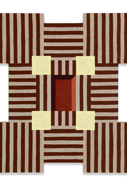 Matt Kleberg, Loom (Saddle blanket), 2025. Courtesy of Berggruen Gallery
