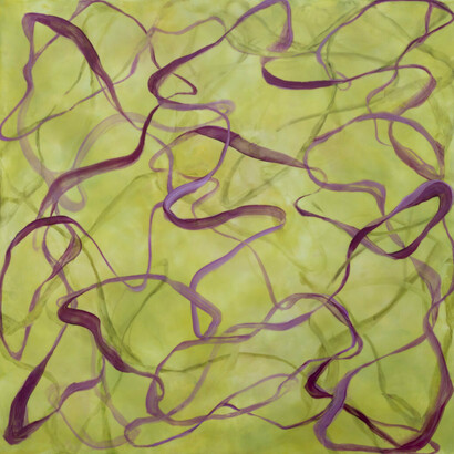 Betsy Eby, Chromatic frequency no. 12 (detail), 2025. Courtesy of Winston Wächter Fine Art