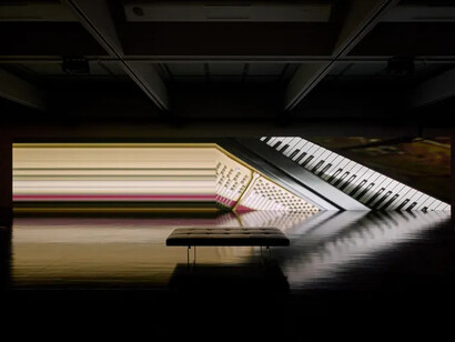 Ryuichi Sakamoto, seeing sound, hearing time, exhibition view. Courtesy of M+ Museum