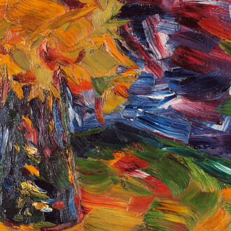 Karl Schmidt-Rottluff, Gelber blumenstrauss [Yellow bouquet] (détail), 1906. Avec l'aimable autorisation du Kunstmuseum Bern