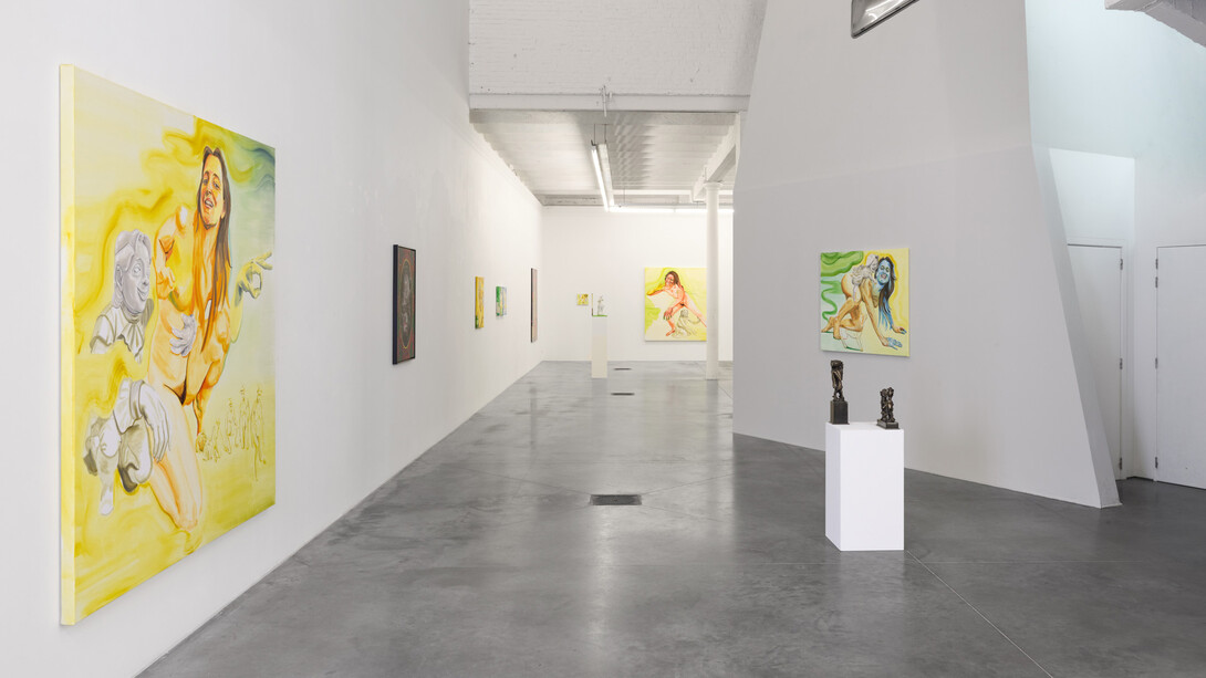 Ilke Cop and Kendell Geers, Grace grit grin and [Guest], exhibition view. Courtesy of Tatjana Pieters 