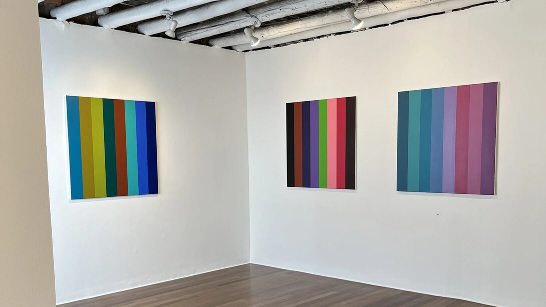Fernando Uhía, Bipolares or Jurassic lines, exhibition view. Courtesy of Nueveochenta Gallery