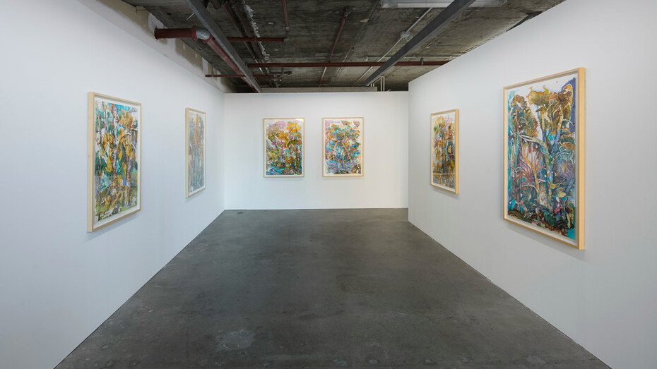 Antony Muia, Warm trees, exhibition view. Courtesy of Art Collective WA