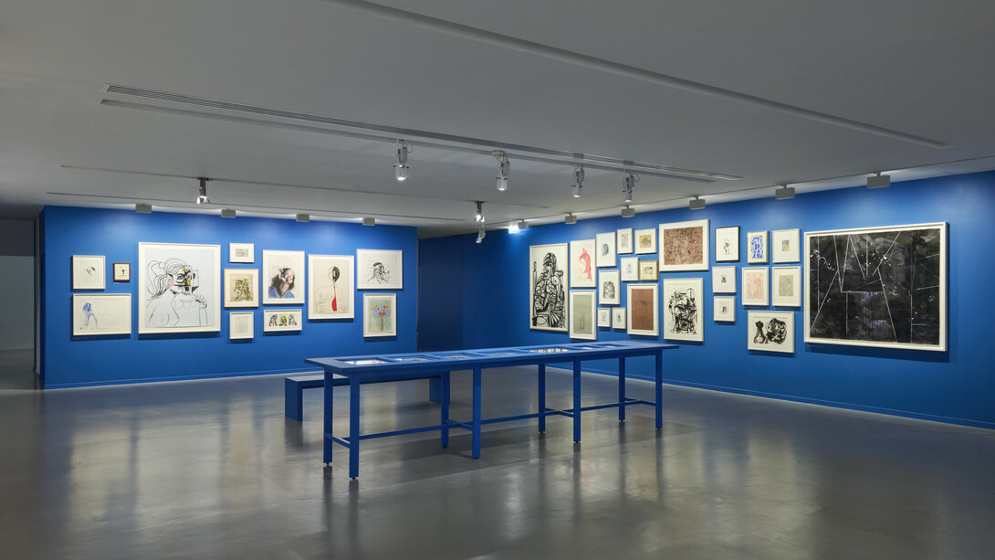 George Condo, vue de l'exposition. Avec l'aimable autorisation du Musée d'Art moderne de la Ville de Paris