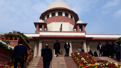 The Supreme Court of India is the supreme judicial authority and the highest court of the Republic of India. It is the final court of appeal for all civil and criminal cases in India