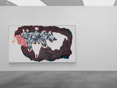 Portia Zvavahera, Zvibereko zvemweya wangu, exhibition view. Courtesy of David Zwirner Gallery