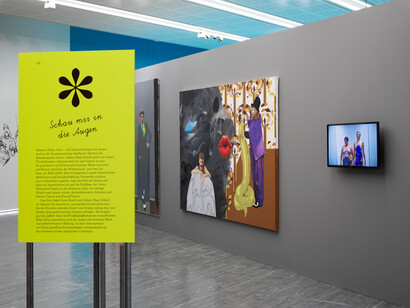 Ashley Hans Scheirl, In and out of painting, exhibition view. Courtesy of Belvedere 21