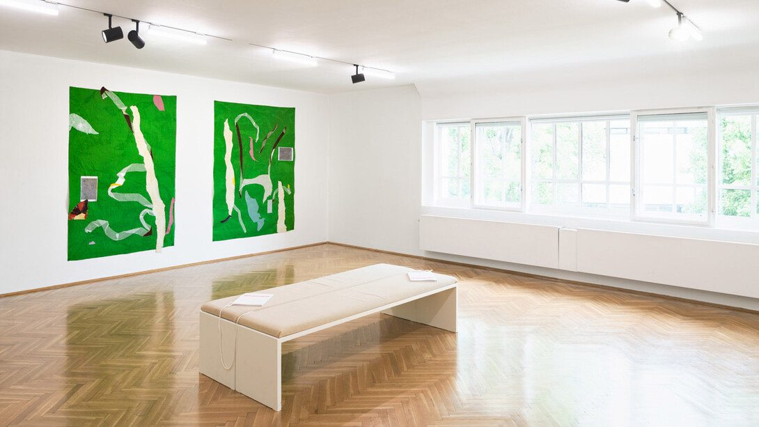 Francis Offman, Weaving stories, exhibition view. Courtesy of Secession