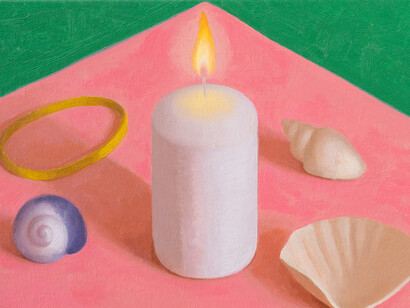 Oliver Scarlin, Saltwater altar, exhibition view. Courtesy of Whatiftheworld 