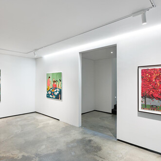 Various artists, Morning haze, exhibition view. Courtesy of Lazy Mike Gallery