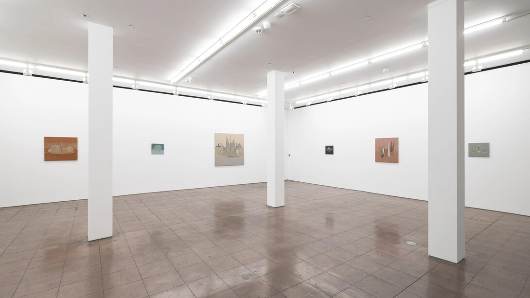 Rob Lyon, When there were more moons, exhibition view. Courtesy of Hales Gallery