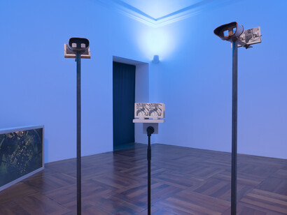 Various artists, Thresholds of control, exhibition view. Courtesy of Simóndi Gallery