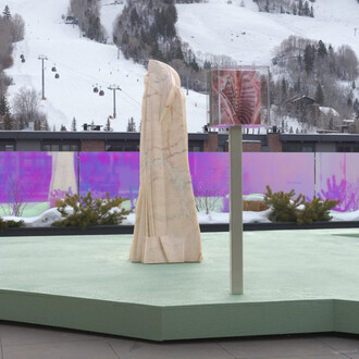 Shahryar Nashat, Raw is the red, exhibition view. Courtesy of Aspen Art Museum