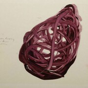 Luca Caccioli, sgùmbej 2012 pigmenti e olio su acetati sovrapposti, 51,5 x 36 cm