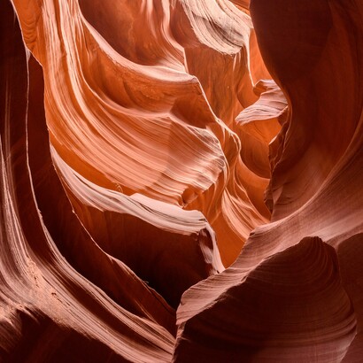 Interior of Lower Antelope Canyon, Arizona, USA