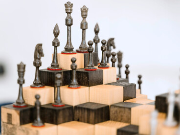 A 3D chessboard, reflecting the layered strategies shaping a world in transition