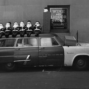 Lee Friedlander, New York city (detail), 1961. © Lee Friedlander, Courtesy Fraenkel Gallery, San Francisco and Luhring Augustine, New York, at Deborah Bell Photographs, New York