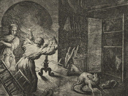 "Reynard the Fox: Reynard Steals a Capon," by Allart van Everdingen