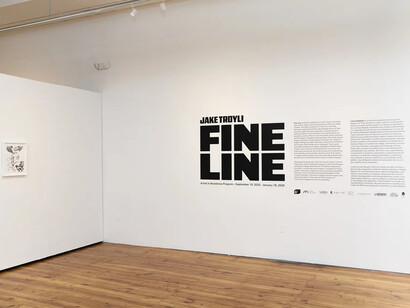 Jake Troyli, Fine line, exhibition view. Courtesy of Project for Empty Space