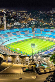 El Estadio Centenario es un recinto deportivo mundialista ubicado en la ciudad de Montevideo, Uruguay,​ declarado en 1983 por la FIFA como Monumento Histórico del Fútbol Mundial, y el resultado de una de las mayores inversiones del país en el deporte