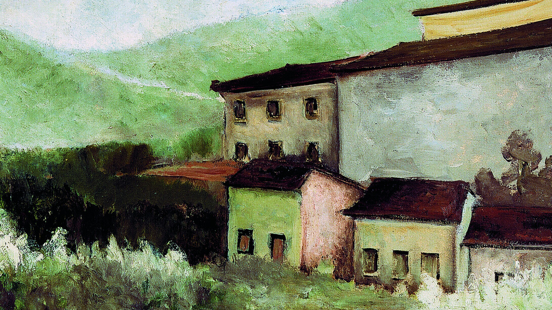 Clovis Graciano, Paisaje (detalle), 1944. Cortesía del Museo de Arte Moderno de São Paulo