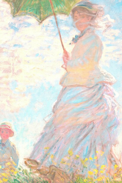 "Mujer con sombrilla (Madame Monet y su hijo)", óleo sobre lienzo, Claude Monet, 1875