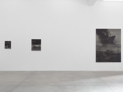 Mario García Torres, Oils, exhibition view. Courtesy of Galleria Franco Noero 